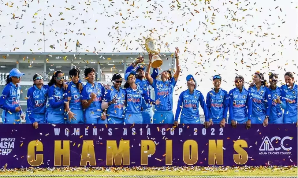 Asian cricket india team won gold