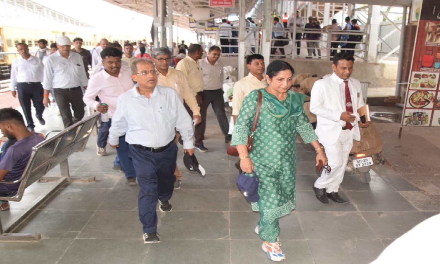 Inspection of Rewa railway station