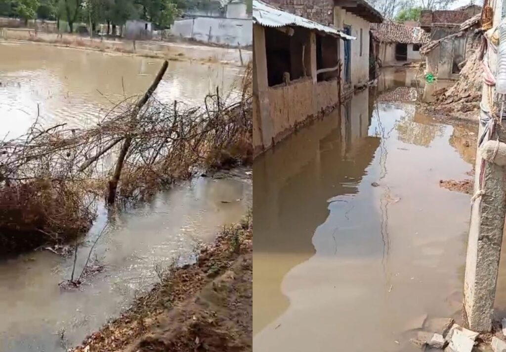 Mini Bansagar project canal bursts