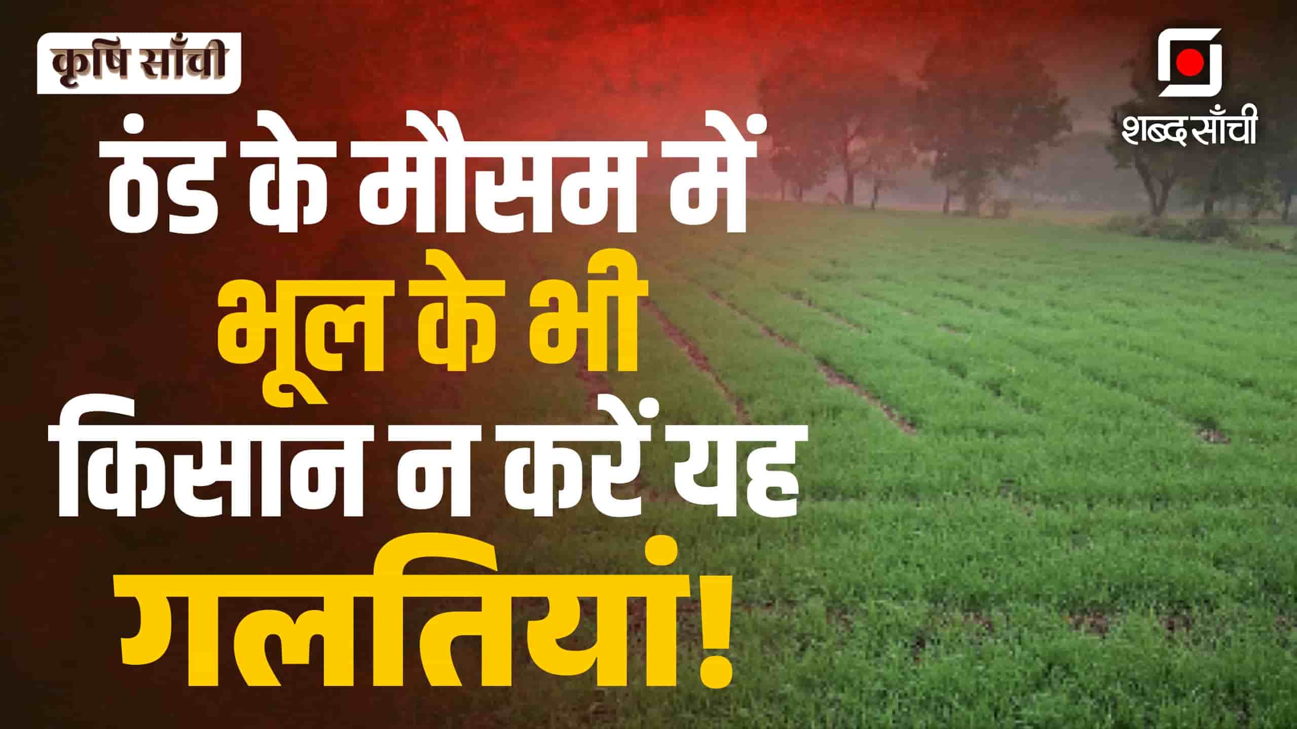 Shabd Sanchi Special ‘Krishi Sanchi’ | गेहूं की खेती में ये गलतियां बिलकुल न करें किसान..