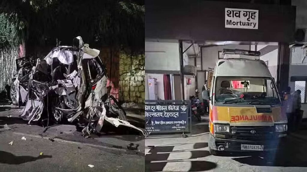 Dehradun ONGC Chowk Innova Accident