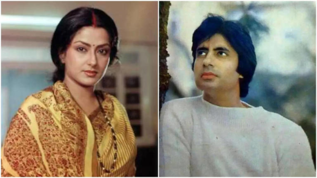 Moushumi Chatterjee and Amitabh Bachchan