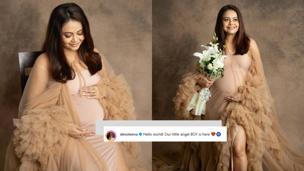 Devoleena Bhattacharjee blessed baby boy