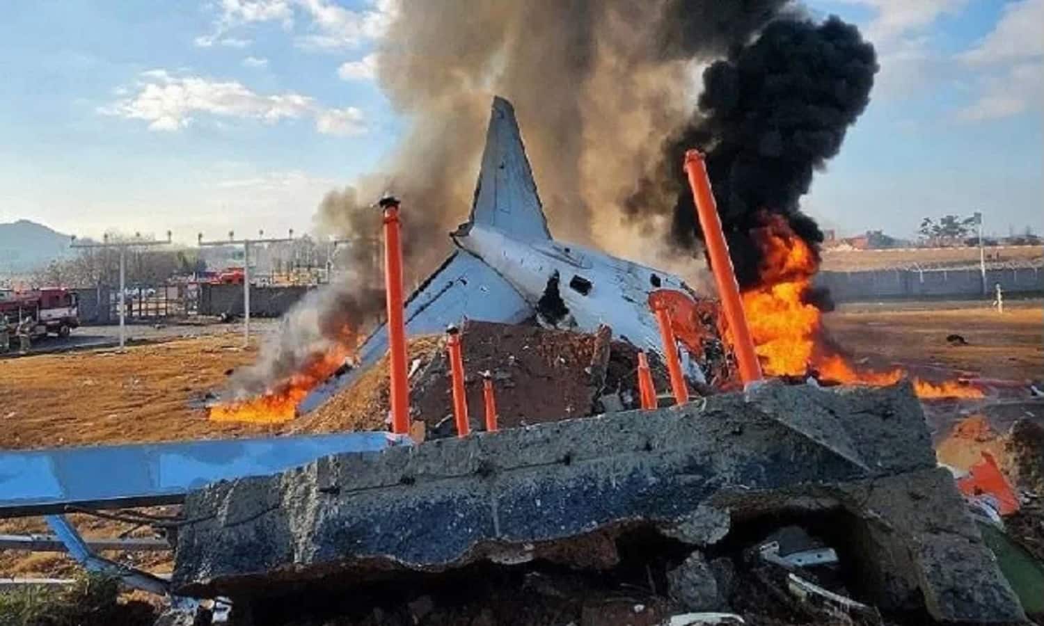 South Korea Plane Crash Accident: 181 यात्रियों से भरा प्लेन क्रैश, 179 की मौत, दो जिंदा बचे