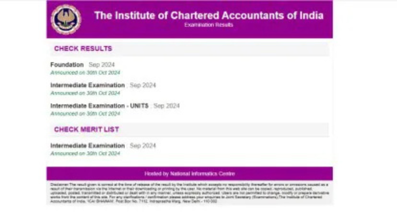 ICAI CA Final Result 2024 Date & Time : आज जारी होगा CA का फाइनल परीक्षा रिजल्ट, इस वेबसाइट icai.org पर जाकर करें चेक