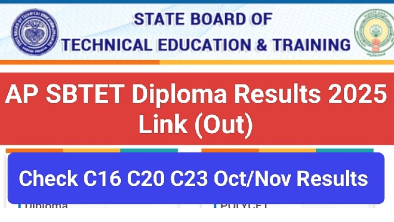 AP SBTET Diploma Result 2025 हुआ घोषित, इस वेबसाइट apsbtet.ap.gov.in पर जाकर डाउनलोड करें Result