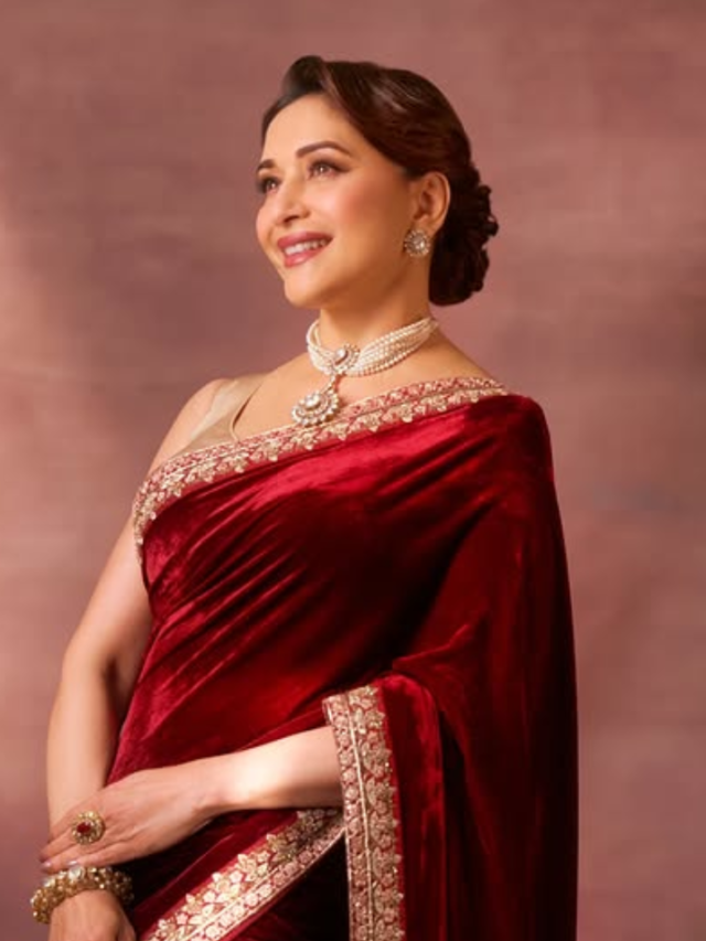 धक-धक गर्ल Madhuri Dixit का ये साड़ी लुक कमाल का है, जानें इसकी कीमत