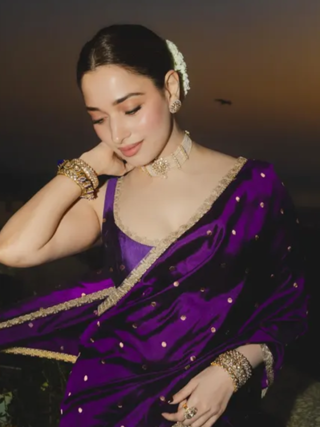 Tamannaah Bhatia का लेटेस्ट साड़ी लुक आपको दीवाना बना देगा, देखें एक्ट्रेस की ये तस्वीरें