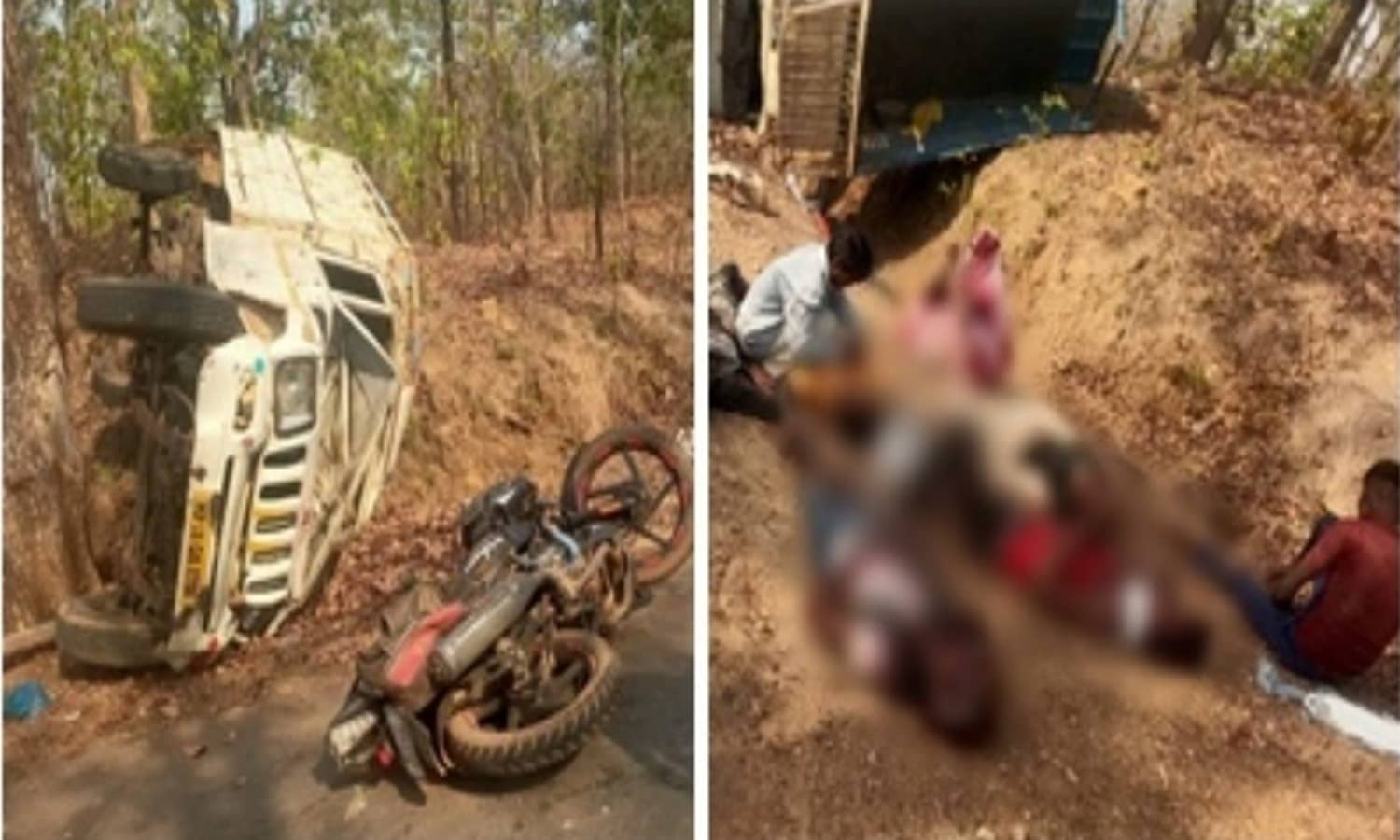 MP: बारातियों से भरा पिकअप पलटने से 6 की मौत, 24 घायल