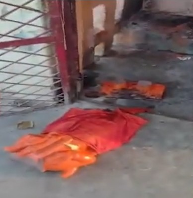 Bajrangbali statue vandalized by anti-social elements in Rewa