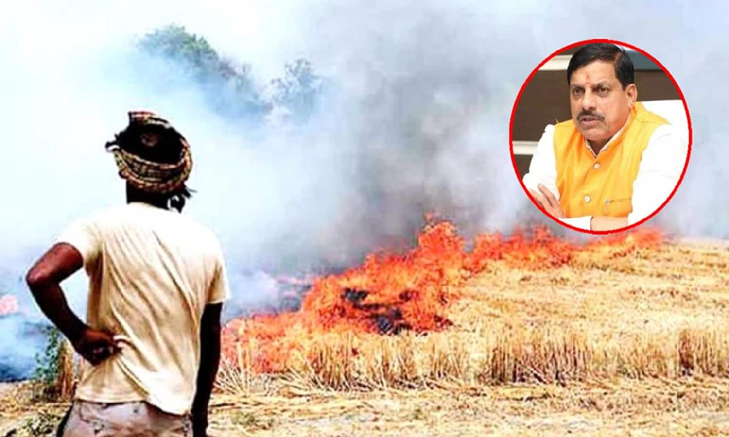 रीवा में नरवाई जलाने की सेटेलाइट से निगरानी, 8 घटनायें हुई दर्ज