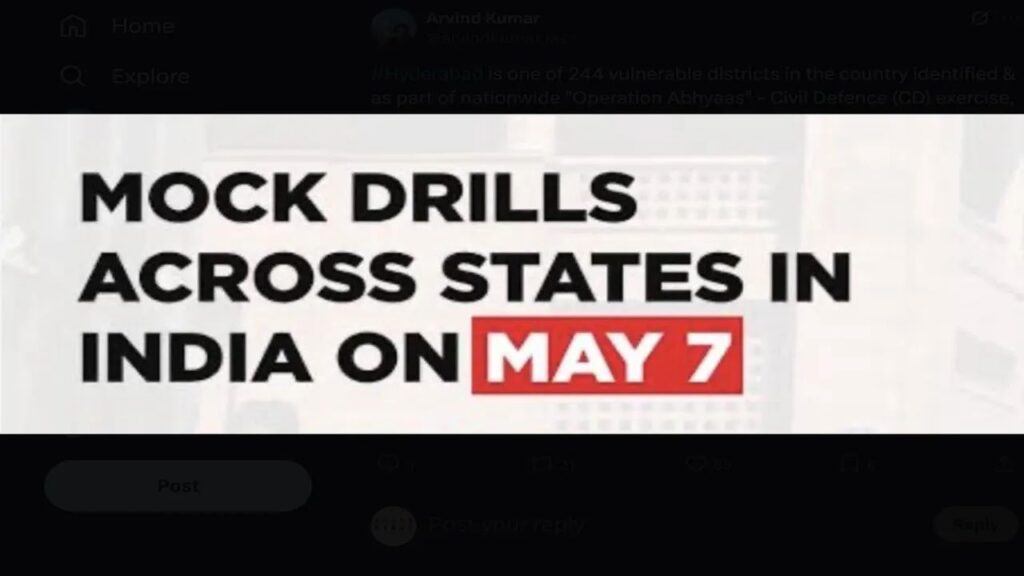 7 May 2025 Mock Drill Operation Abhyas