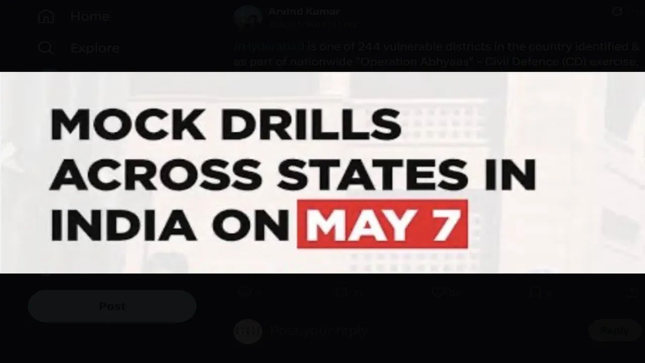 7 May 2025 Mock Drill Operation Abhyas