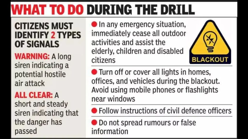 Mock Drill Blackout and Guidelines