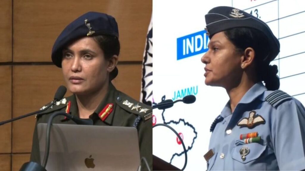 Sophia Qureshi and Vyomika Singh