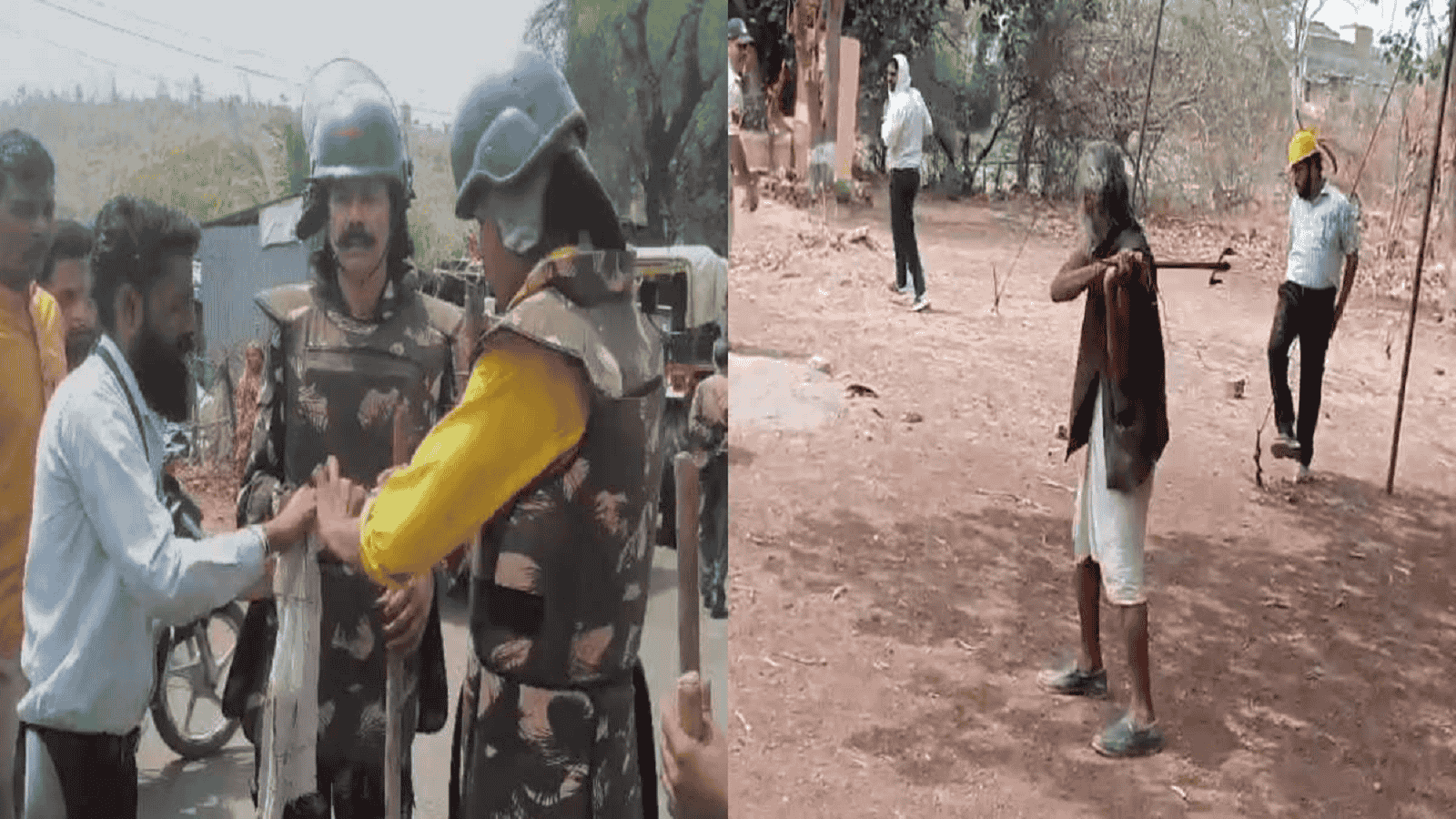 एमपी में पुलिस पर हमला, त्रिशूल के हमले से टीआई घायल