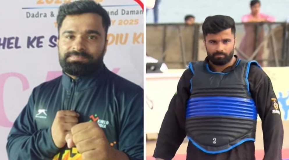 Ajay of Rewa won gold medal in Khelo India Beach Games held in Daman Diu