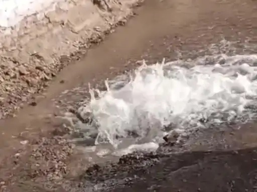 Jail premises filled with water due to bursting of pipeline in Maihar