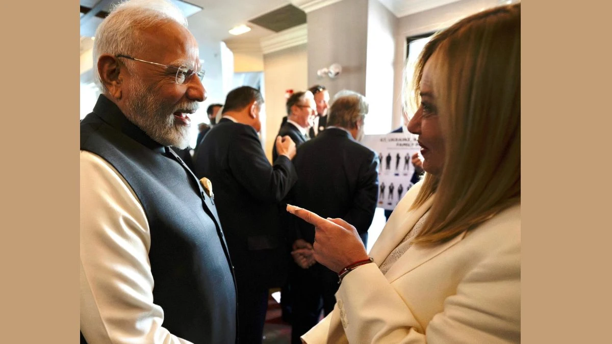 कनाडा में हो रहे G-7 समिट में भारतीय पीएम नरेंद्र मोदी से मिलीं मेलोनी, एक्स पर शेयर की फोटो
