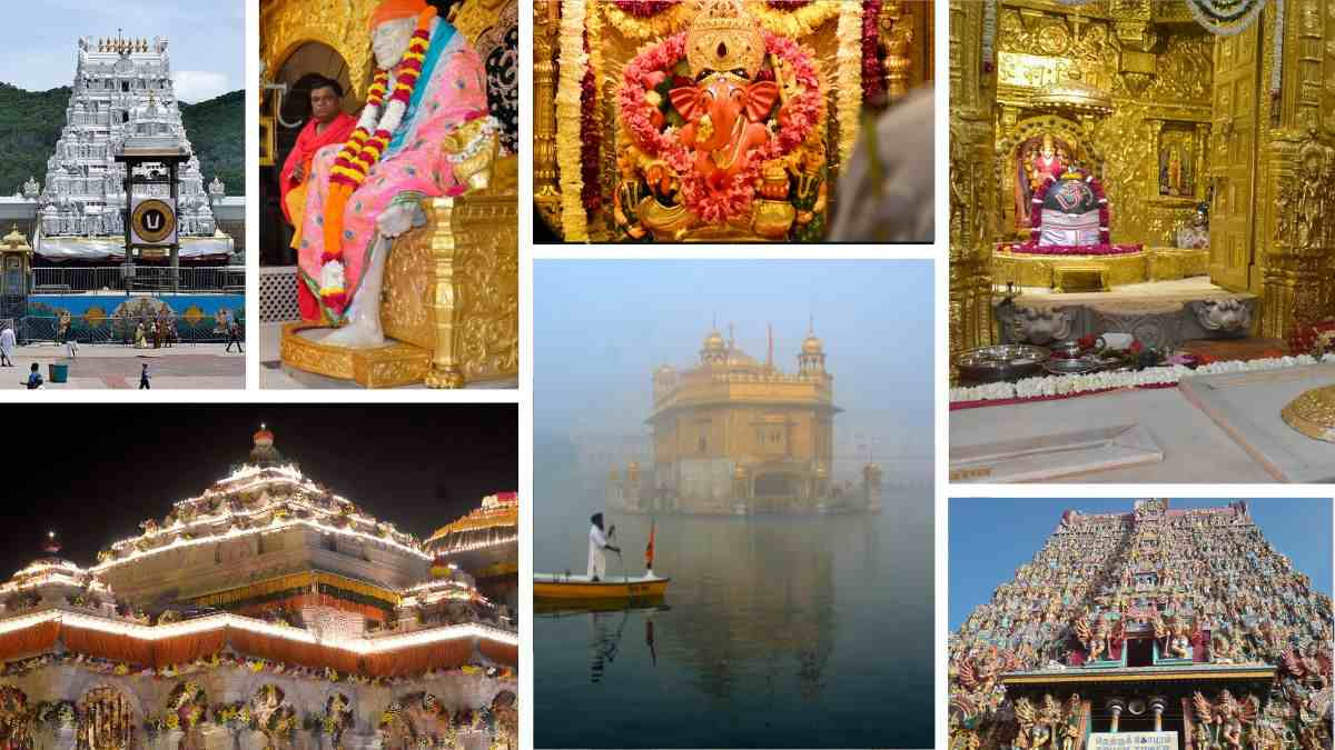 करोड़ों का चढ़ावा, सोने-चांदी के भंडार: जानें भारत के 10 सबसे धनी मंदिर कौन से हैं