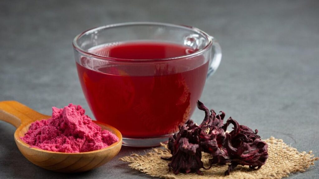 Blue Pea Flower Tea or Hibiscus tea