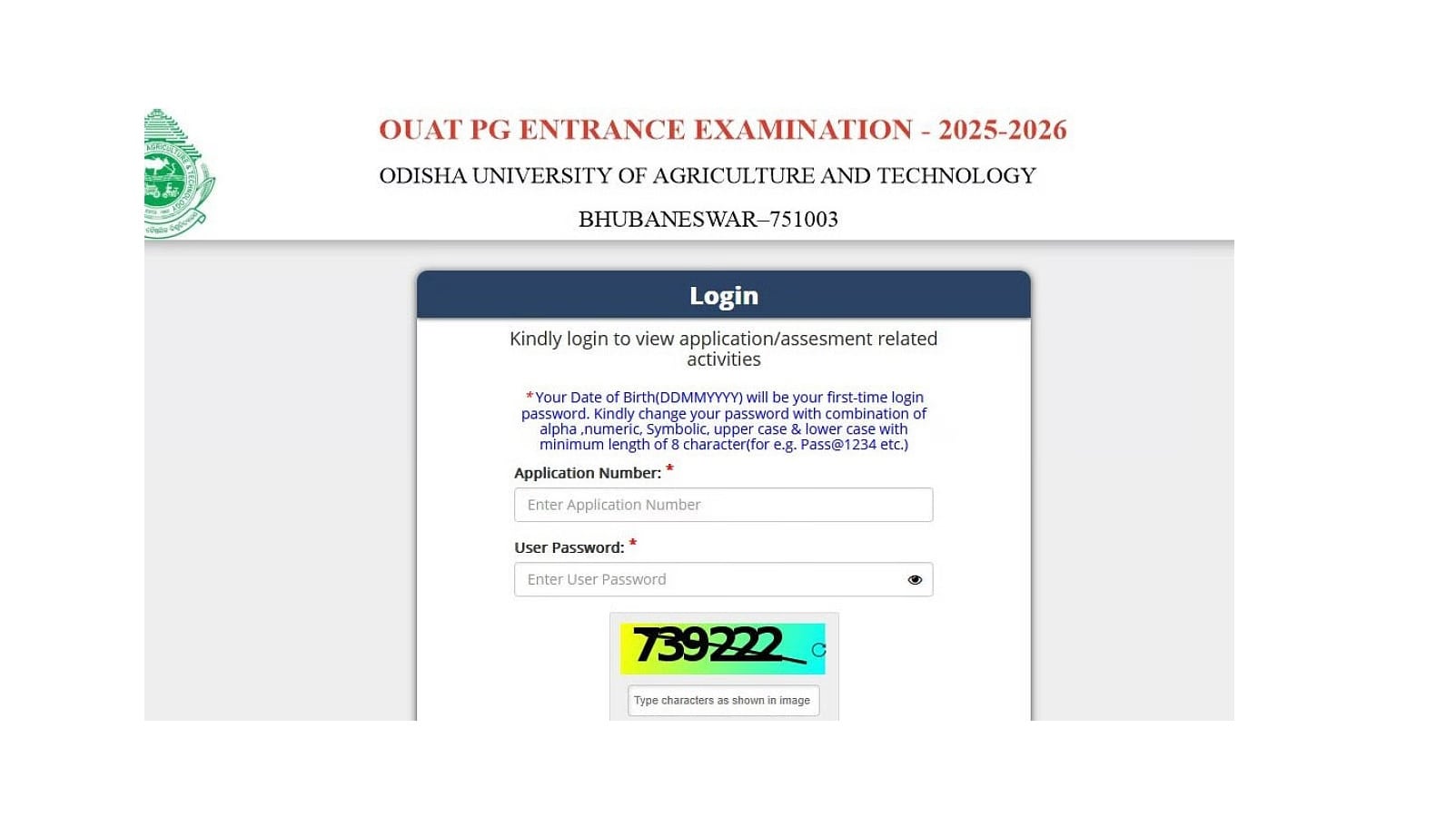 OUAT 2025 Entrance Exam Result 2025
