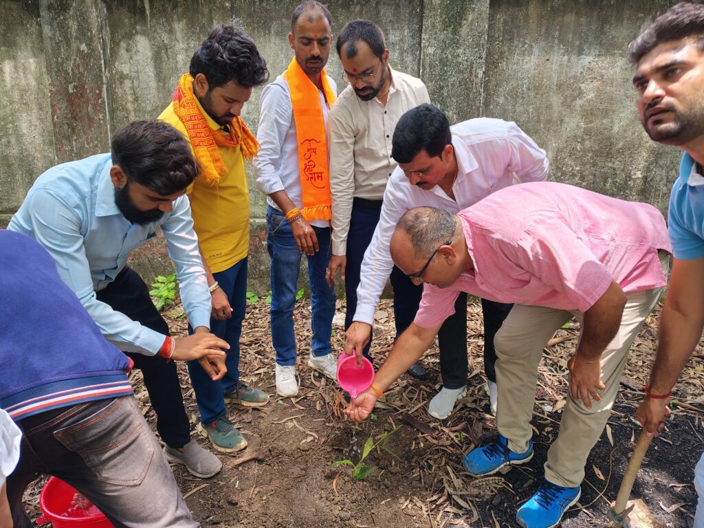 Plantation program at Martand School in Rewa