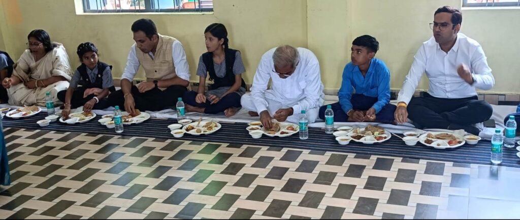 MP had special lunch with students at Government School Agdal