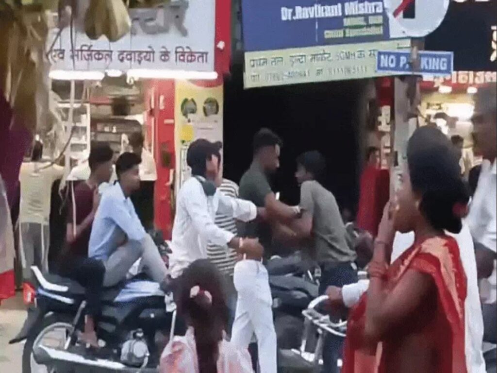 Brother beats up a man for teasing a girl