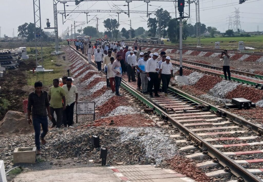 Successful trial of Baghwar-Rampur Naikin rail section