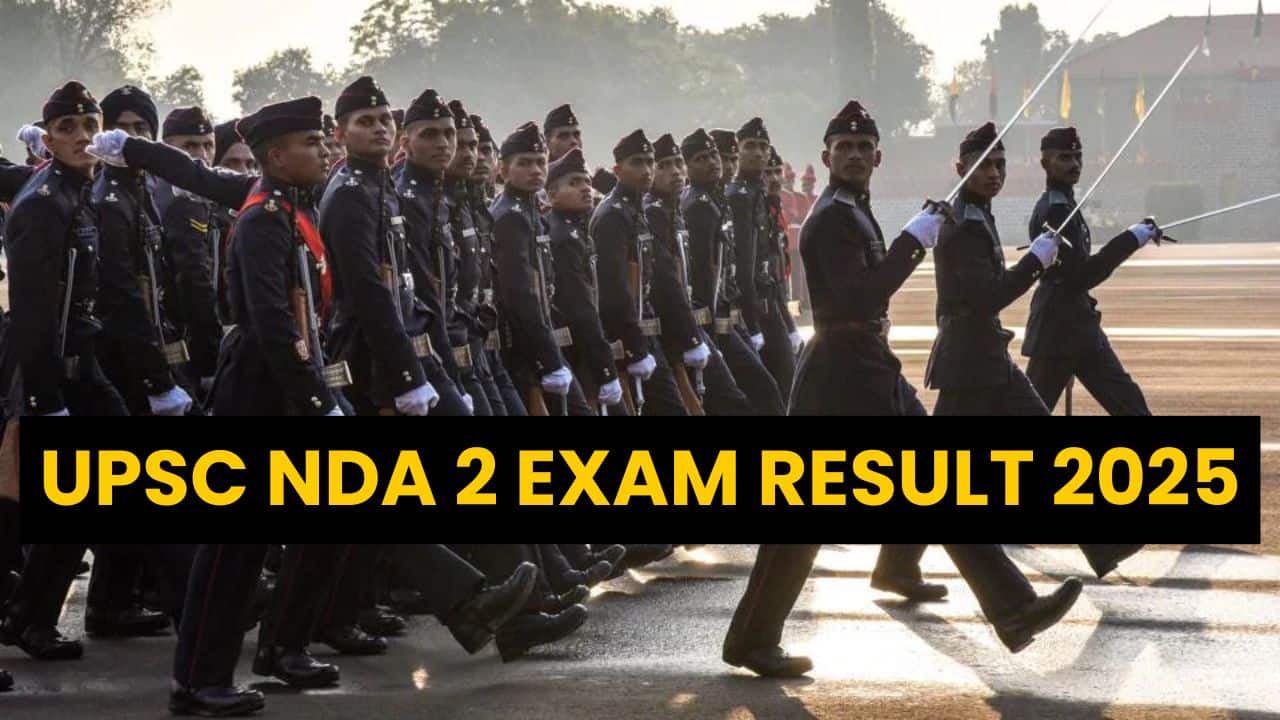 UPSC NDA 2 Exam Result 2025, NDA 2 Merit List PDF
