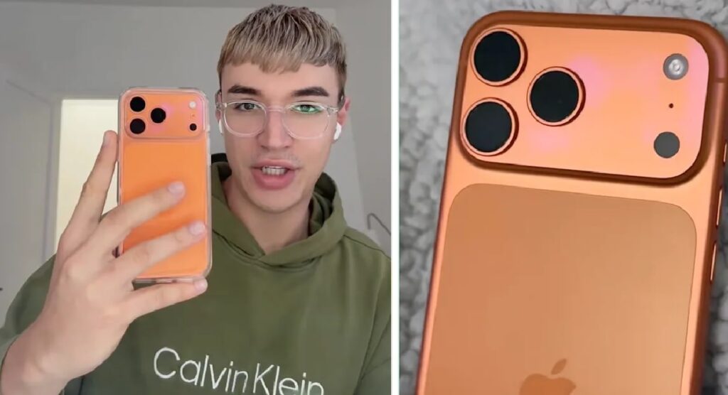 iPhone 17 Pro's Cosmic Orange variant turned pink