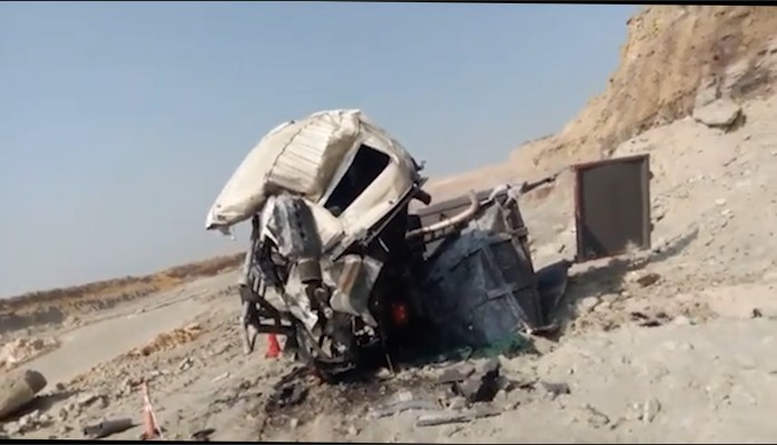 A truck fell into a 100-feet deep mine in Singrauli NCL
