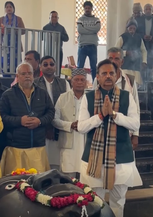 Deputy CM performed Rudrabhishek in Bhairav ​​Baba temple