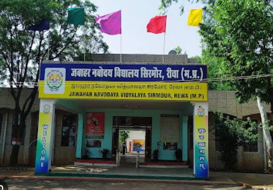 Parents submitting a written complaint to the SDM office in Rewa alleging irregularities in the Navodaya entrance examination.