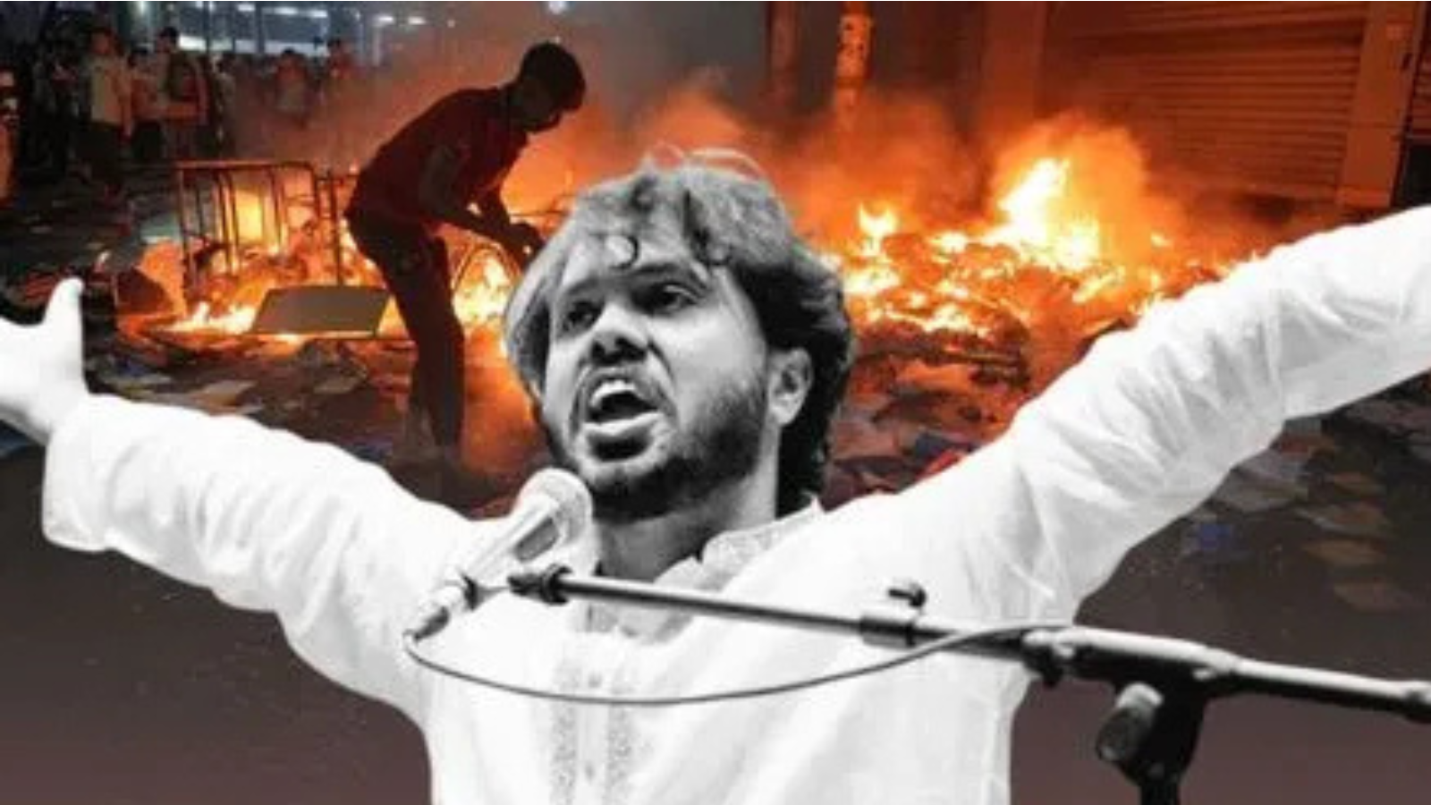 Police investigation scene related to Sharif Osman Haji murder case in Bangladesh