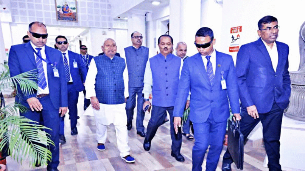 Bihar Chief Minister Nitish Kumar during his Delhi visit amid political speculation