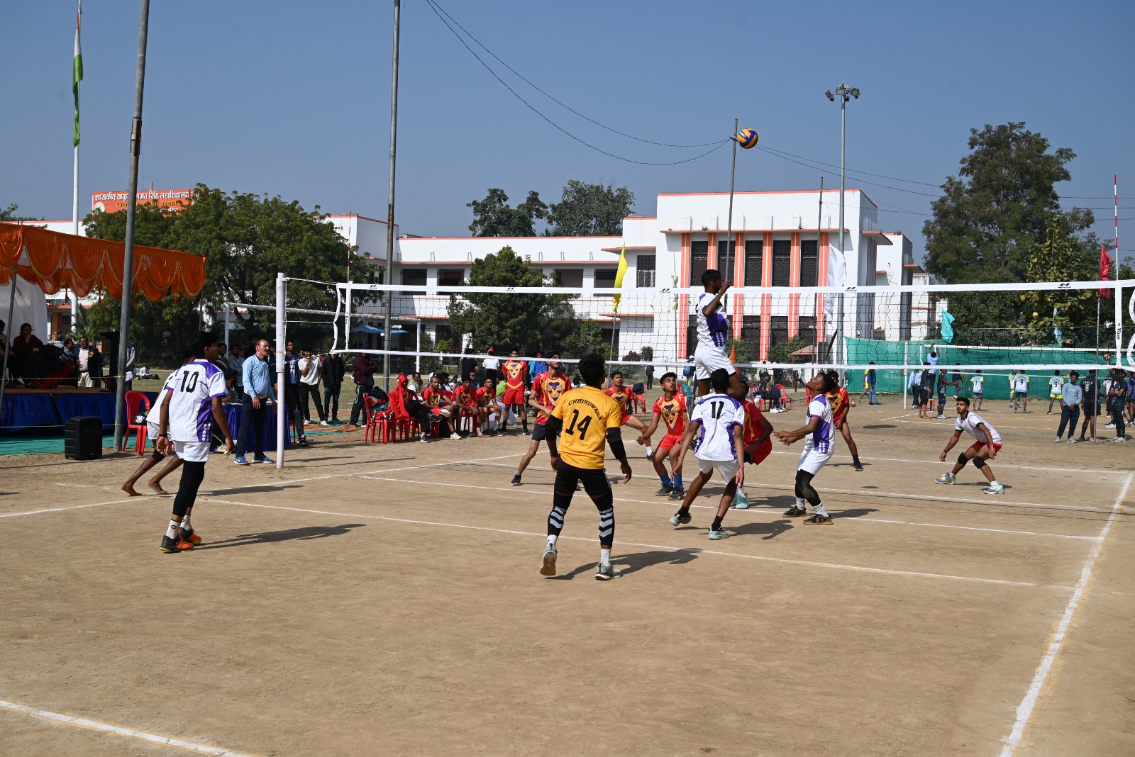 Rewa State Level Volleyball Tournament Inauguration 11 Universities Participation