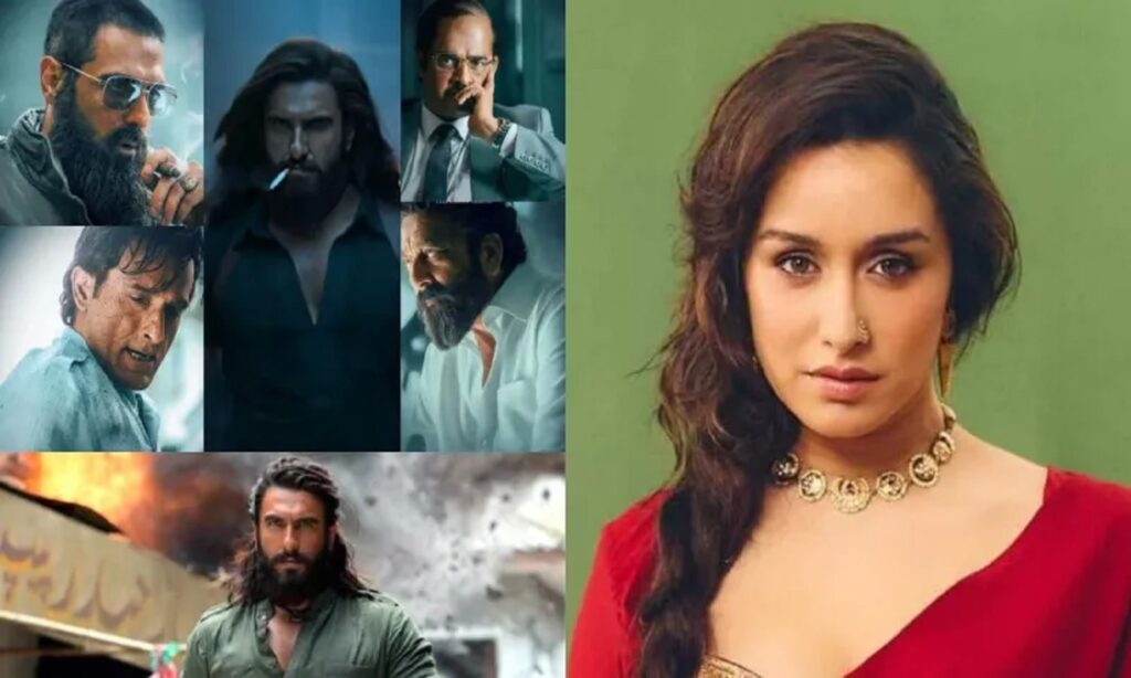 A promotional poster of the film Dhundhar displayed as box office collections cross the 500 crore mark.