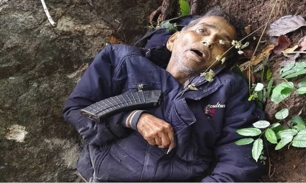 Body of a killed Maoist commander recovered after an encounter in a forest area of Chhattisgarh
