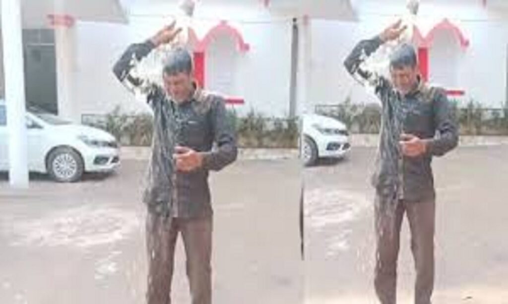 कटनी कलेक्ट्रेट परिसर पेट्रोल घटना से मची अफरा-तफरी