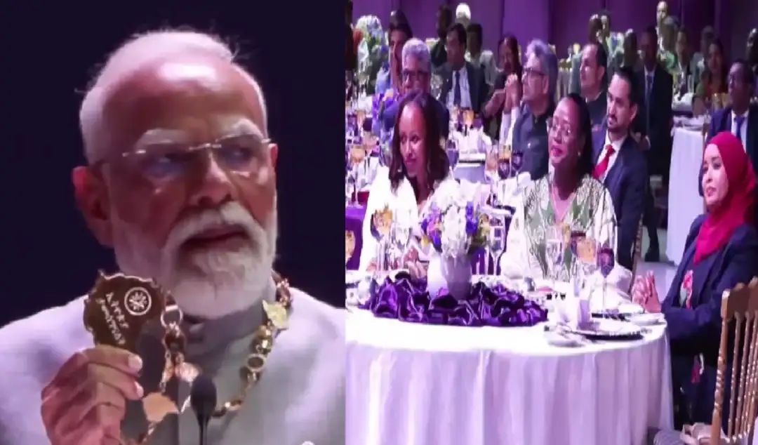 PM Modi Ethiopia Honor : सर्वोच्च सम्मान पाकर पीएम मोदी दे रहें थे भाषण, अचानक रुके, फिर हिला डाला पाकिस्तान