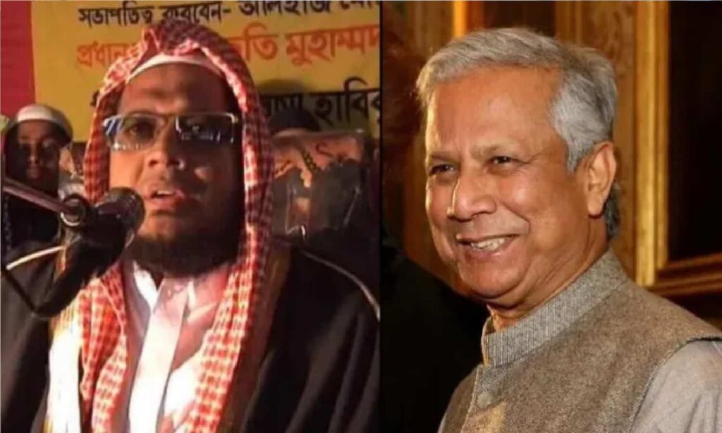 Two public figures shown side by side during separate public appearances, representing a political controversy context.