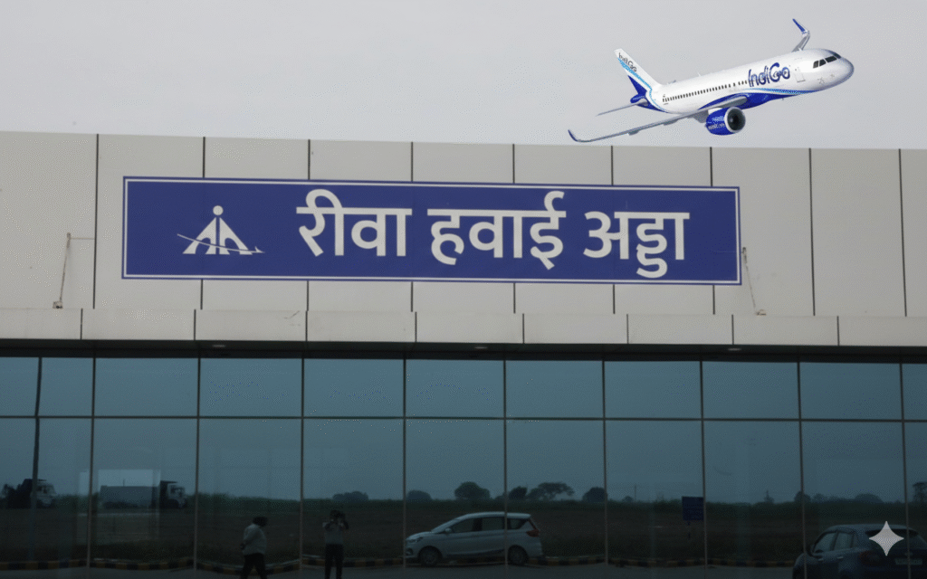 Indigo Airlines Rewa-Indore flight