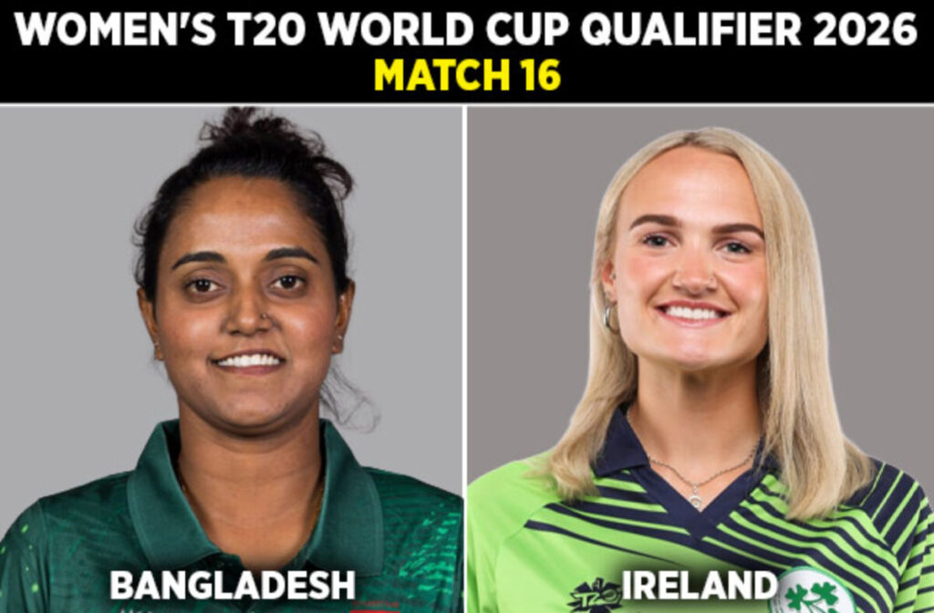 Bangladesh and Ireland women cricket captains for ICC Women's T20 World Cup Qualifier 2026 Match 16.
