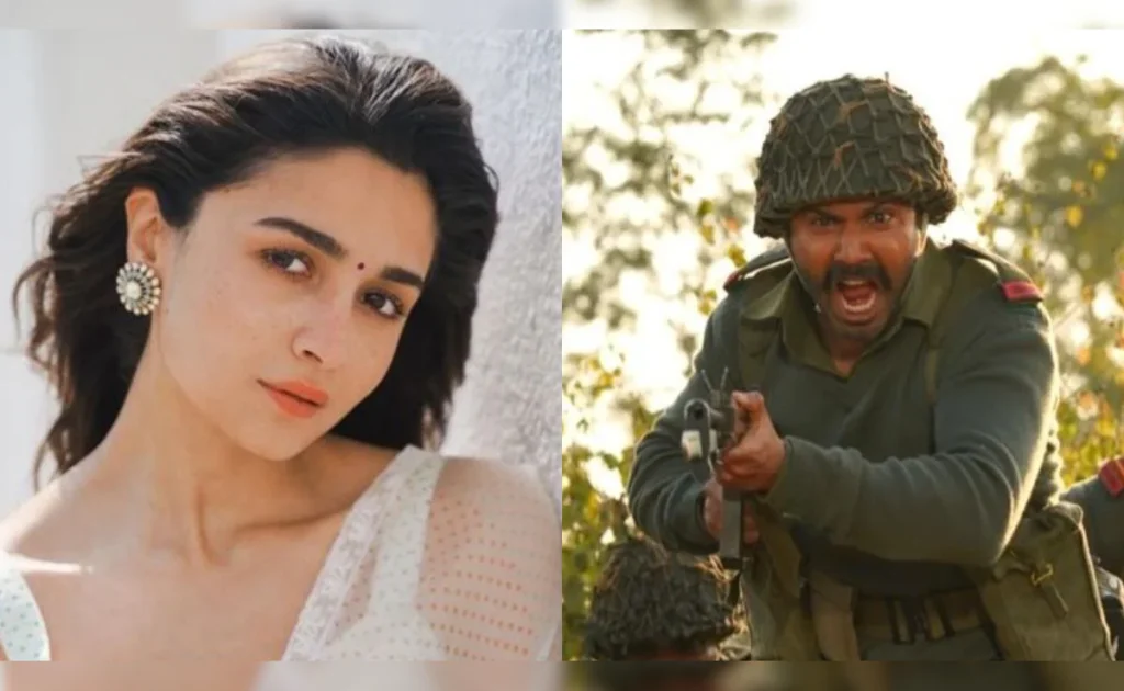 Alia Bhatt and Varun Dhawan from Border 2 movie update collage