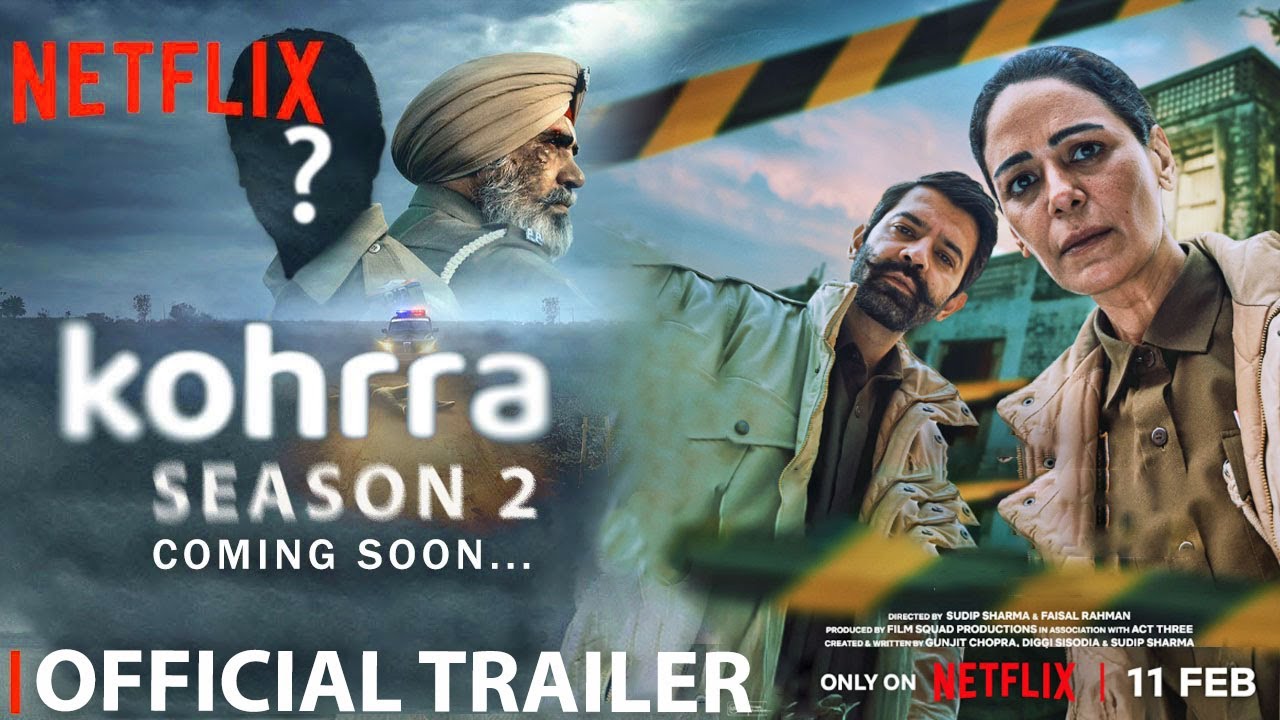 Barun Sobti and Mona Singh in Kohrra Season 2 trailer official poster.
