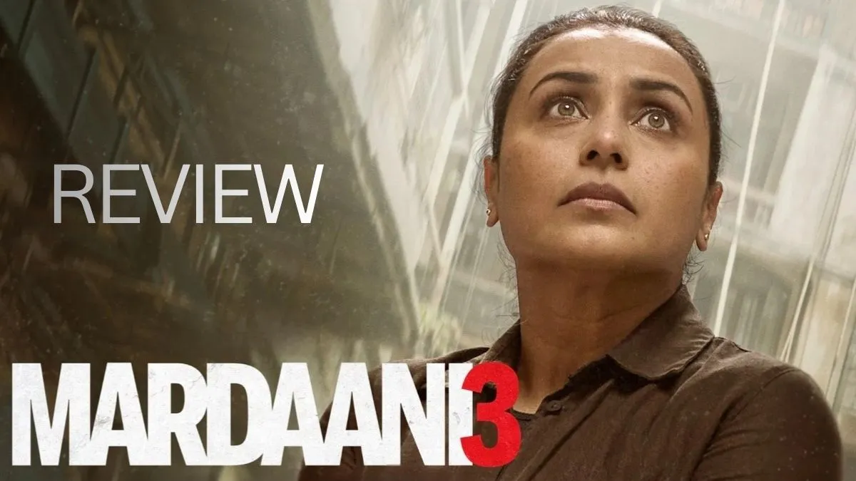 Rani Mukerji as Shivani Roy in a gritty scene from Mardaani 3 movie.