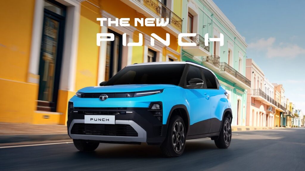New Tata Punch SUV showcased during its India launch with updated exterior design
