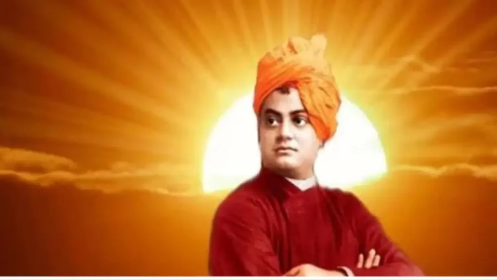 Swami Vivekananda portrait used on Jayanti as Nitin Navin addresses youth on politics